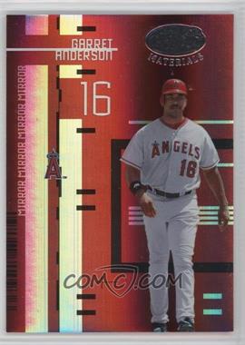 2005 Leaf Certified Materials - [Base] - Mirror Red #44 - Garret Anderson /100