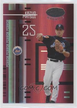 2005 Leaf Certified Materials - [Base] - Mirror Red #84 - Kazuo Matsui /100