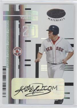 2005 Leaf Certified Materials - [Base] - Mirror White Signatures #156 - Kevin Youkilis /25