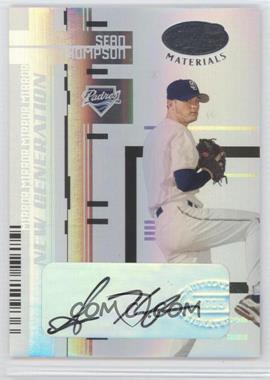 2005 Leaf Certified Materials - [Base] - Mirror White Signatures #238 - New Generation - Sean Thompson /15