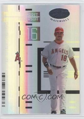 2005 Leaf Certified Materials - [Base] - Mirror White #44 - Garret Anderson