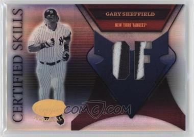 2005 Leaf Certified Materials - Certified Skills - Positions Materials Prime #CS-9 - Gary Sheffield /25