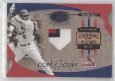 2005 Leaf Certified Materials - Fabric of the Game - Prime #FG-158 - Albert Pujols /13