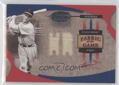2005 Leaf Certified Materials - Fabric of the Game - Stats #FG-112 - Stan Musial /5 [EX to NM]