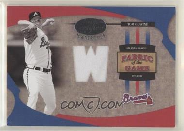 2005 Leaf Certified Materials - Fabric of the Game - Stats #FG-159 - Tom Glavine /75