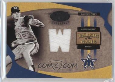 2005 Leaf Certified Materials - Fabric of the Game - Stats #FG-48 - Gaylord Perry /50