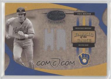 2005 Leaf Certified Materials - Fabric of the Game - Stats #FG-90 - Paul Molitor /25