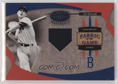 2005 Leaf Certified Materials - Fabric of the Game #FG-115 - Ted Williams /50