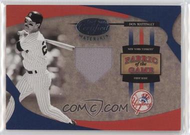 2005 Leaf Certified Materials - Fabric of the Game #FG-137 - Don Mattingly /100