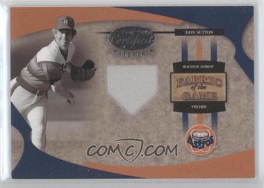 2005 Leaf Certified Materials - Fabric of the Game #FG-32 - Don Sutton /25