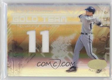 2005 Leaf Certified Materials - Gold Team - Mirror Jersey Numbers Materials #GT-13 - Lyle Overbay /250