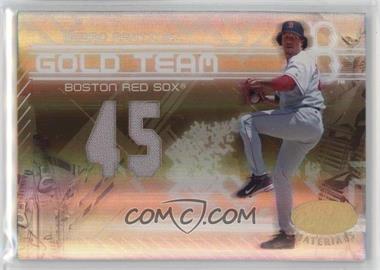 2005 Leaf Certified Materials - Gold Team - Mirror Jersey Numbers Materials #GT-20 - Pedro Martinez /100