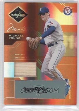 2005 Leaf Limited - [Base] - Monikers Bronze Materials Bats #38 - Michael Young /100