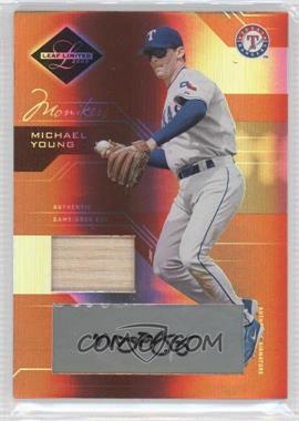 2005 Leaf Limited - [Base] - Monikers Bronze Materials Bats #38 - Michael Young /100