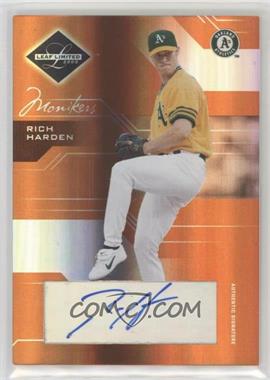 2005 Leaf Limited - [Base] - Monikers Bronze #67 - Rich Harden /50