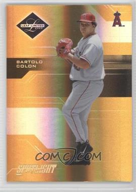 2005 Leaf Limited - [Base] - Spotlight Gold #129 - Bartolo Colon /25