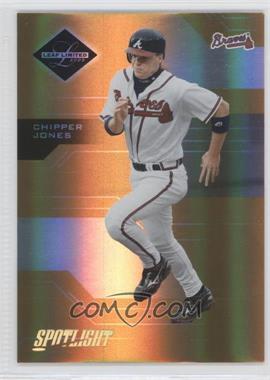 2005 Leaf Limited - [Base] - Spotlight Gold #15 - Chipper Jones /25