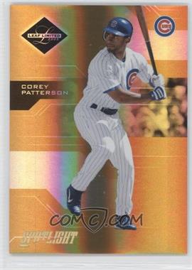 2005 Leaf Limited - [Base] - Spotlight Gold #28 - Corey Patterson /25