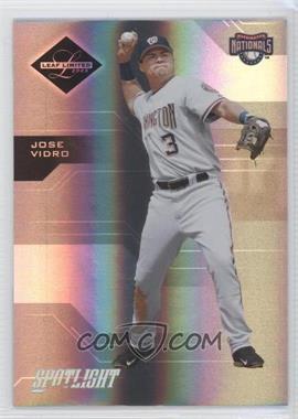 2005 Leaf Limited - [Base] - Spotlight Silver #82 - Jose Vidro /50