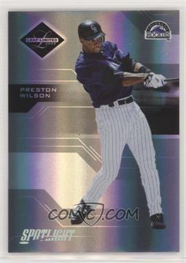 2005 Leaf Limited - [Base] - Spotlight Silver #97 - Preston Wilson /50