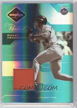 2005 Leaf Limited - [Base] - Threads Jerseys Prime #153 - Rickey Henderson /25