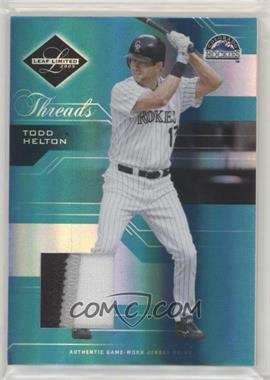2005 Leaf Limited - [Base] - Threads Jerseys Prime #5 - Todd Helton /100