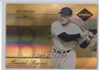 2005 Leaf Limited - Limited Legends - Holofoil #LL-33 - Joe Cronin /10