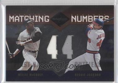 2005 Leaf Limited - Matching Numbers #MN-7 - Reggie Jackson, Willie McCovey /25