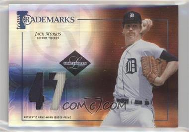 2005 Leaf Limited - Team Trademarks - Jersey Number Prime #TT-31 - Jack Morris /47