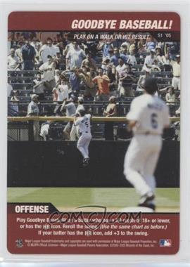 2005 MLB Showdown - Strategy #S1 - Offense - Goodbye Baseball!
