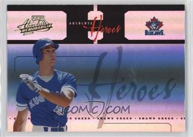 2005 Playoff Absolute Memorabilia - Absolute Heroes - Spectrum #AH-66 - Shawn Green /100 [EX to NM]