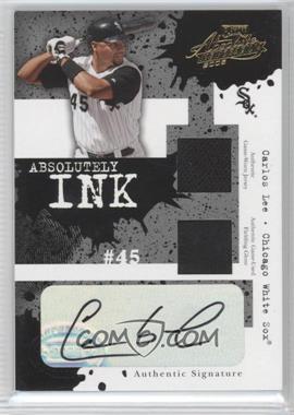 2005 Playoff Absolute Memorabilia - Absolutely Ink - Double Materials #AI-45 - Carlos Lee /50