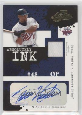 2005 Playoff Absolute Memorabilia - Absolutely Ink - Single Materials #AI-48 - Torii Hunter /50