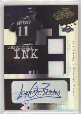 2005 Playoff Absolute Memorabilia - Absolutely Ink - Spectrum Double Materials #AI-11 - Lyle Overbay /25