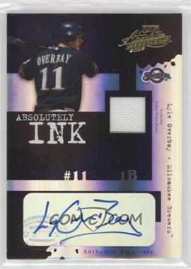 2005 Playoff Absolute Memorabilia - Absolutely Ink - Spectrum Single Materials #AI-11 - Lyle Overbay /25