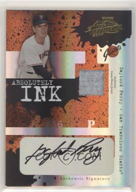 2005 Playoff Absolute Memorabilia - Absolutely Ink - Spectrum Single Materials #AI-117 - Gaylord Perry /50