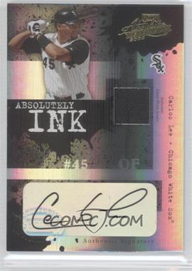 2005 Playoff Absolute Memorabilia - Absolutely Ink - Spectrum Single Materials #AI-45 - Carlos Lee /25