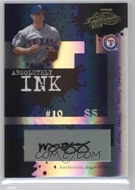2005 Playoff Absolute Memorabilia - Absolutely Ink - Spectrum #AI-129 - Michael Young /28 [Noted]