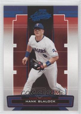 2005 Playoff Absolute Memorabilia - [Base] - Blue #10 - Hank Blalock