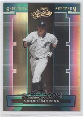 2005 Playoff Absolute Memorabilia - [Base] - Spectrum Gold #70 - Miguel Cabrera /10