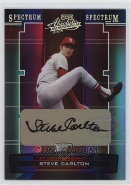 2005 Playoff Absolute Memorabilia - [Base] - Spectrum Silver Signatures #191 - Steve Carlton /100