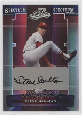 2005 Playoff Absolute Memorabilia - [Base] - Spectrum Silver Signatures #191 - Steve Carlton /100 [EX to NM]