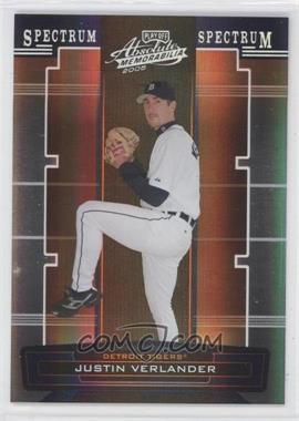 2005 Playoff Absolute Memorabilia - [Base] - Spectrum Silver #100 - Justin Verlander /100