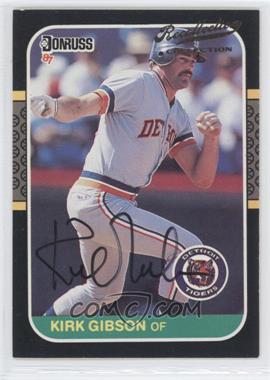 2005 Playoff Absolute Memorabilia - Recollection Collection Autographed Buybacks #KG87 - Kirk Gibson (1987 Donruss #50) /5