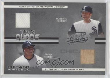 2005 Playoff Absolute Memorabilia - Team Quads - Single Materials #TQ-31 - Roberto Alomar, Frank Thomas, Ray Durham, Carl Everett /150 [EX to NM]