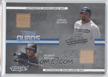 2005 Playoff Absolute Memorabilia - Team Quads - Single Materials #TQ-75 - Carlos Delgado, Orlando Hudson, Josh Phelps, Raul Mondesi /150