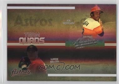 2005 Playoff Absolute Memorabilia - Team Quads - Spectrum #TQ-45 - Joe Morgan, Wade Miller, Lance Berkman, Richard Hidalgo /100