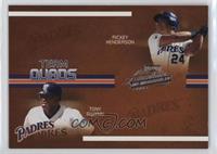 Rickey Henderson, Tony Gwynn, Steve Garvey, Willie McCovey #/150