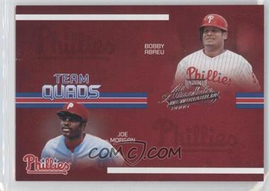 2005 Playoff Absolute Memorabilia - Team Quads #TQ-61 - Bobby Abreu, Kenny Lofton, Marlon Byrd, Joe Morgan /150