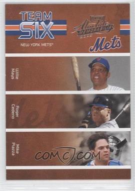 2005 Playoff Absolute Memorabilia - Team Six #TS-45 - Willie Mays, Roger Cedeno, Mike Piazza, Edgardo Alfonzo, Jay Payton, Robin Ventura /100